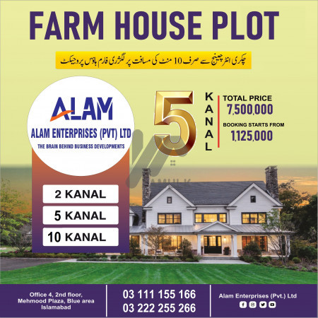 2 Kanal FarmHouse plot for sale